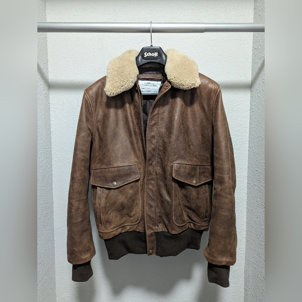 Schott 594 Naked Buffalo Bomber Jacket